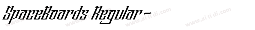 SpaceBoards Regular字体转换